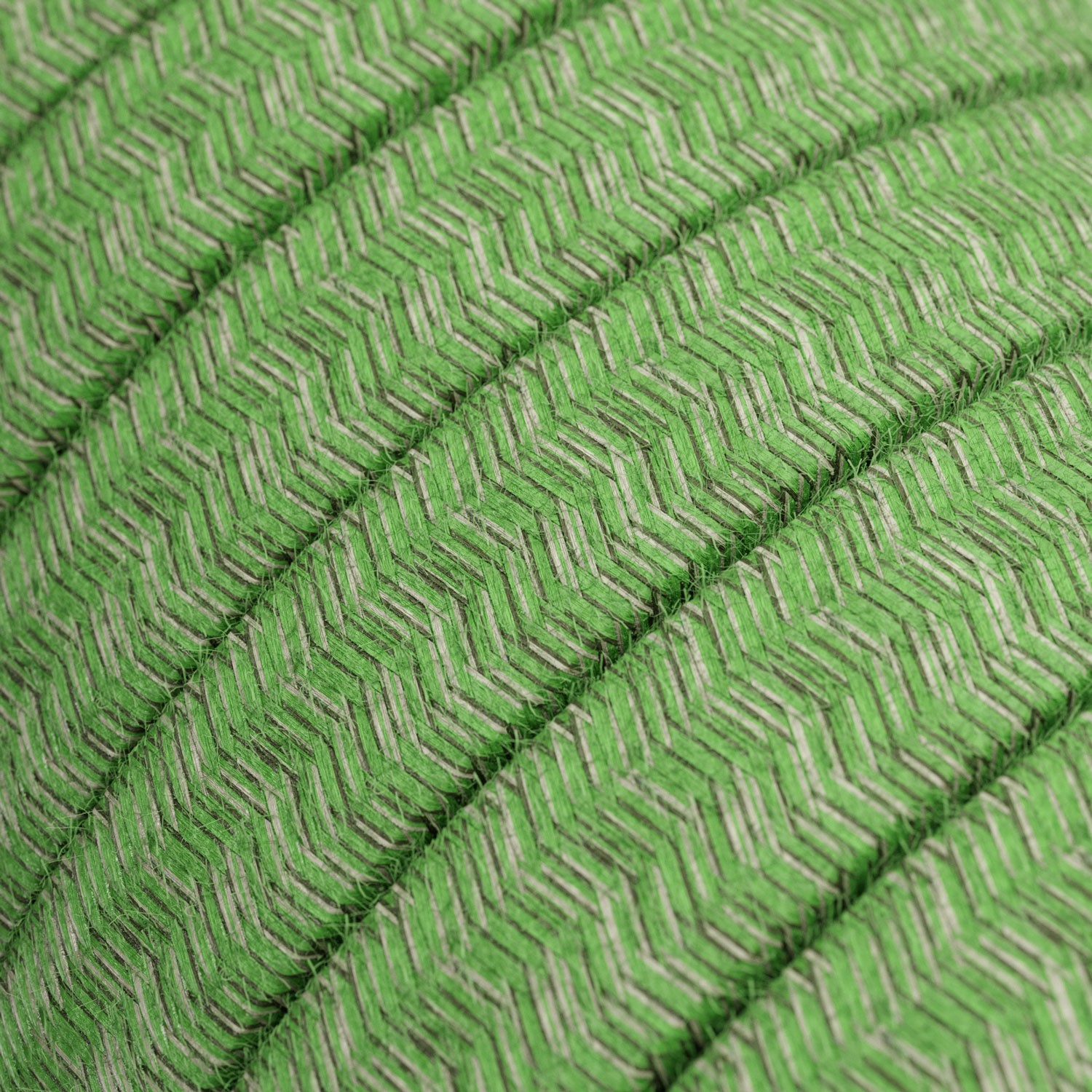 Textilní elektrický kabel pro světelný řetěz, pokrytý bavlnou - "zelený mix" CX08 - UV odolný