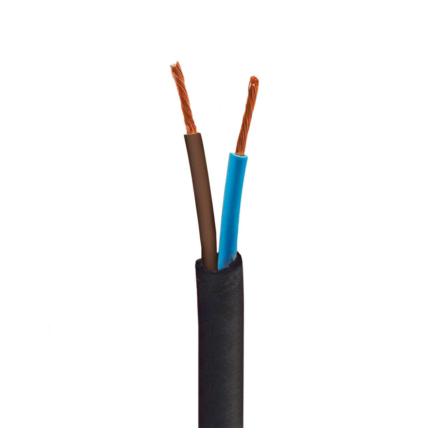 Kulatý elektrický kabel odolný proti UV záření v přírodní hnědé SN04 pro venkovní použití - kompatibilní s Eiva Outdoor IP65