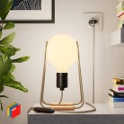 Taché Elegant, stolní lampa s textilním kabelem, vypínačem a dvoupólovou zástrčkou