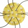 Kruhový stropní baldachýn Rose-One System s průměrem 400 mm a 10 otvory a 4 boční otvory - PROMO
