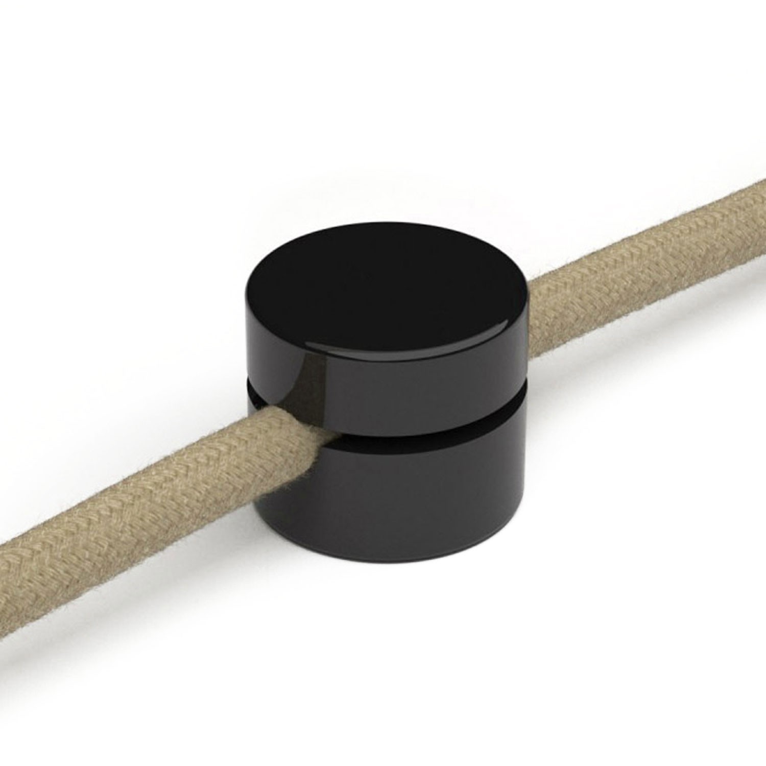 Univerzální nástěnná kabelová svorka pro textilní elektrické kabely se širším průměrem 3x1 a 3x1,5 a pro EIVA systém - 2 ks