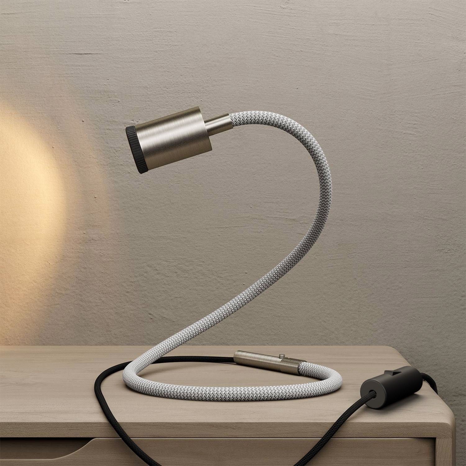 Flexibilní stolní lampička GU1d-one bez základny s malou bodovou objímkou