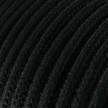 Bavlněný textilní elektrický kabel, RC04 Černý