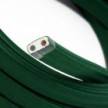 Textilní elektrický kabel pro světelný řetěz, pokrytý textílií z umělého hedvábí - Tmavě zelený CM21