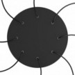 Kruhový stropní baldachýn Rose-One System s průměrem 400 mm a 8 otvory a 4 boční otvory